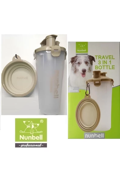 Nunbell 3'ü 1 Arada Hazneli Mama Ve Su Kabı ürün görseli 1