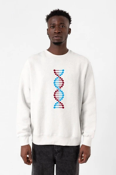 Bordo Mavi Dna Beyaz Erkek 2ip Sweatshirt ürün görseli 1