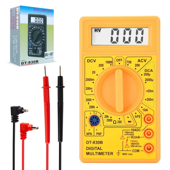 DT-830B Multimetre Ölçü Aleti Dijital Voltmetre ürün görseli 1