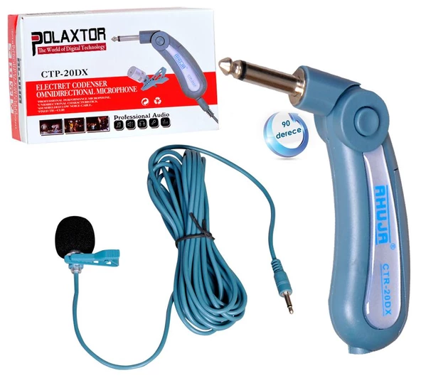 YAKA MİKROFONU HAREKETLİ 6MT KABLO POLAXTOR PL-15423 ürün görseli 1