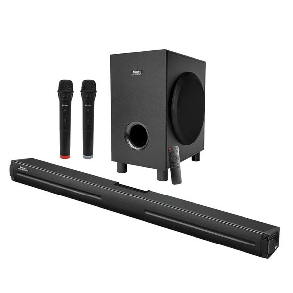 TELEVİZYON SES SİSTEMİ 2.1 BT/USB/SD/HDMI/AUX 90W MİNİX SOUNDBAR MX-906 N+ ürün görseli 1