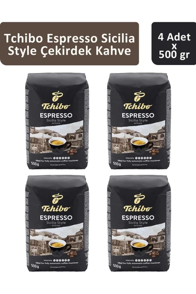 Tchibo Espresso Sicilia Çekirdek Kahve 500 gr x 4 Adet ürün görseli 1