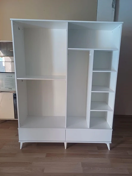 PANJUR CEVİZ 4 KAPILI DOLAP - Resim 3