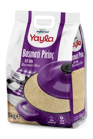 Yayla Basmati Pirinç 1121 Sella 5 kg ürün görseli 1