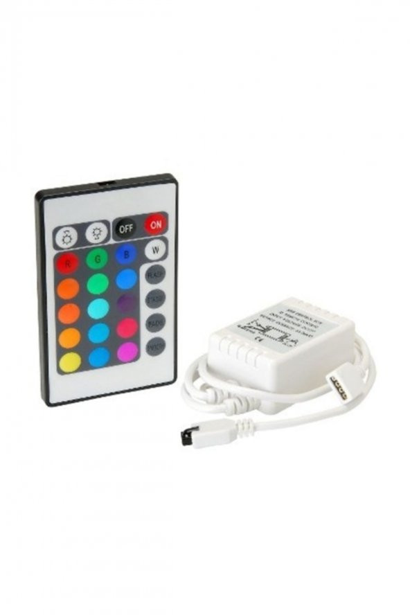6 Amper Rgb Şerit Led Kontrol Cihazı 24 Tuşlu ürün görseli 1