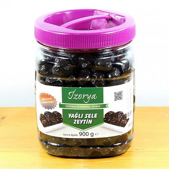 Orta Direk Zeytini 900g. Pet Kavanoz (Yağlı Sele Zeytin) ürün görseli 1
