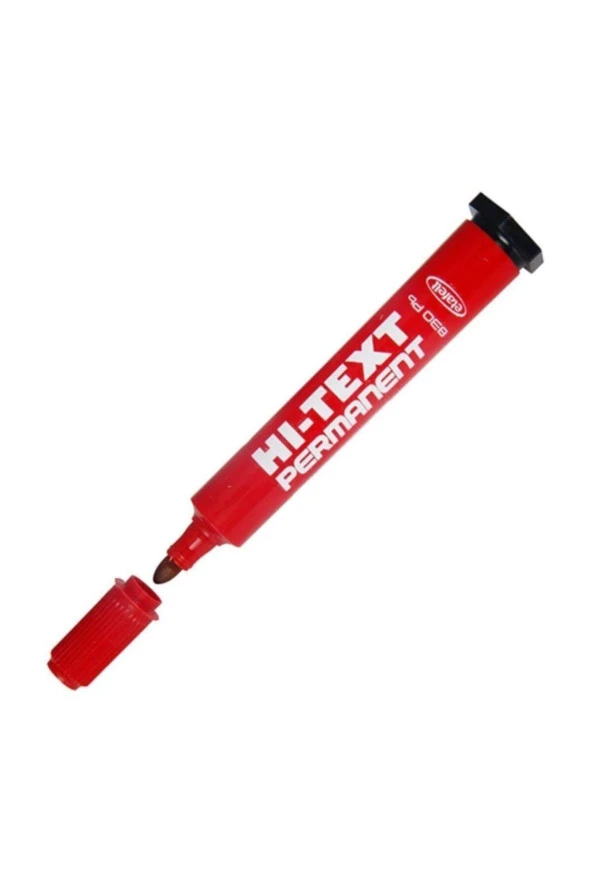 Hi-Text Markör Yuvarlak Uçlu Kırmızı Koli Kalemi (12 Li Paket) ürün görseli 1