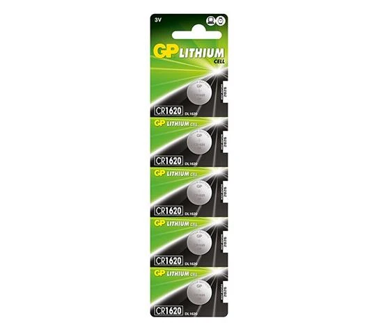 GP Pil Düğme 1620 3V 5Li Paket ürün görseli 1