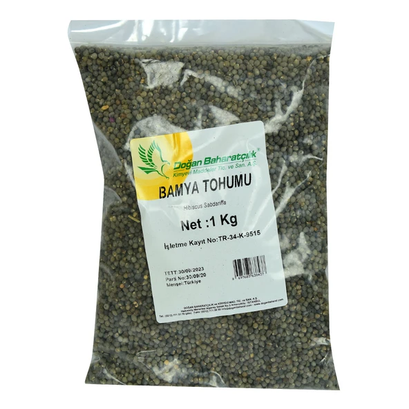 Doğan Doğal Bamya Tohumu 1000 Gr Paket ürün görseli 1