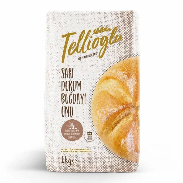 Tellioğlu Sarı Durum Buğday Unu 1000 g ℮ ürün görseli 1