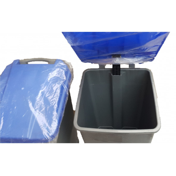 70 Lt Plastik Pedallı Çöp Kovası - Resim 3