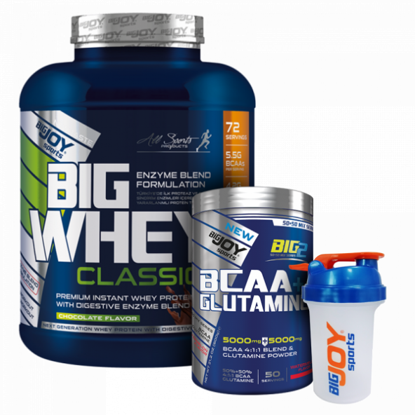 Big Joy Big Whey Classic Whey Protein 2376 Gr - Big2 BCAA+Glutamine 600 Gr +HEDİYELER ürün görseli 1