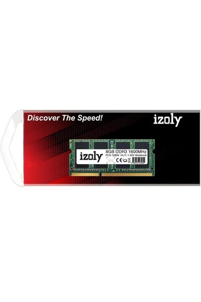 İzoly 8GB DDR3 1600MHZ AD8GD31600 NOTEBOOK RAM ürün görseli 1