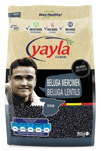 Yayla Gurme Beluga Mercimek 500 gr ürün görseli 1