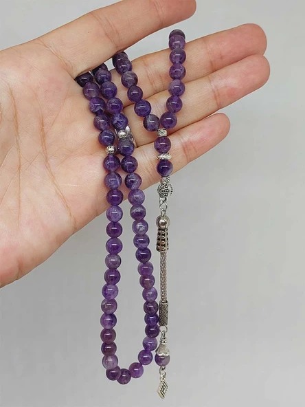 Ametist Taşı 99luk Tesbih 6mm (1258) ürün görseli 1