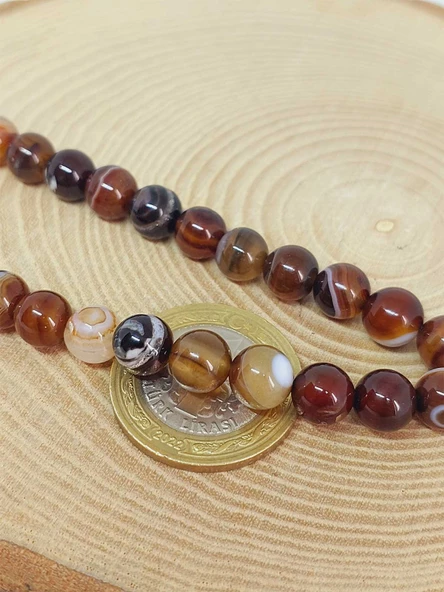 Akik Taşı Tesbih 33Lük 8mm (1892) - Resim 2