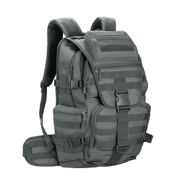 Protector Plus 50L Su Geçirmez Outdoor Sırt Çantası Sportif Gri ürün görseli 1