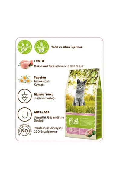Sam´s Field Cat Sterilised 2,5 kg ürün görseli 1
