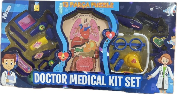5011 - 13 PARÇA PUZZLE DOKTOR SETİ ürün görseli 1