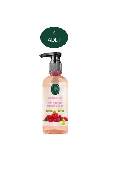 Eyüp Sabri Tuncer Frambuazlı Sirke & Süper Şampuan 100 ml - Seyahat Boy X 4 Adet ürün görseli 1
