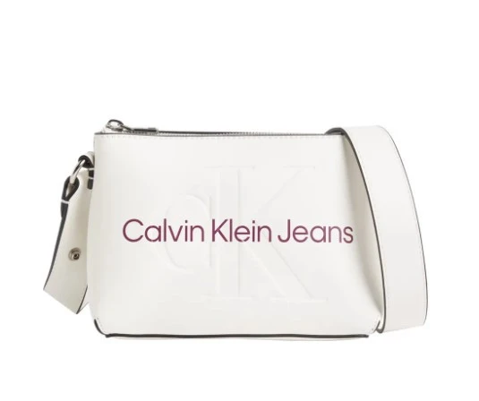 Calvin Klein Beyaz Kadın 14,5x21x8 Çapraz Çanta K60K610681