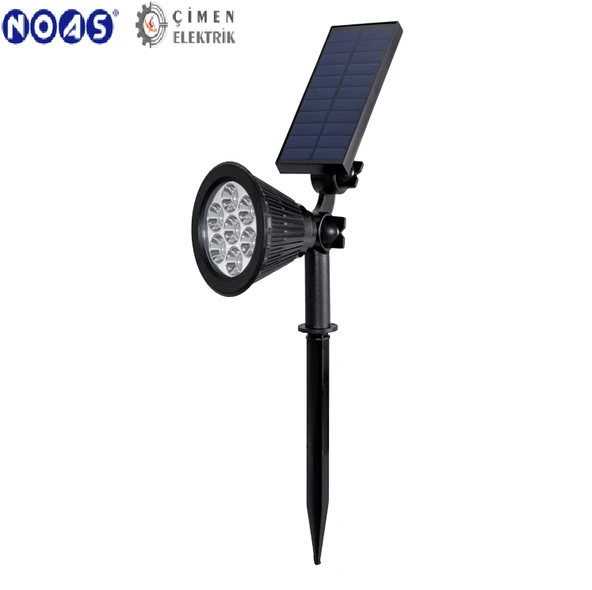 Noas YL74 0706 S 7W Amber Işık Solar Bahçe Armatürü ürün görseli 1