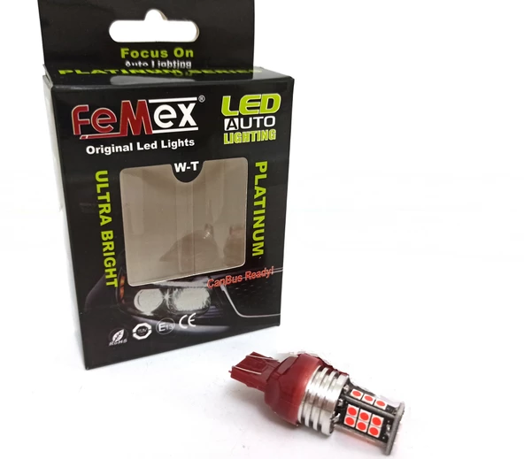 Honda Civic FC5 Arka Cam 3. Stop Led Ampulu Femex Kırmızı Renk 1 Adet ürün görseli 1