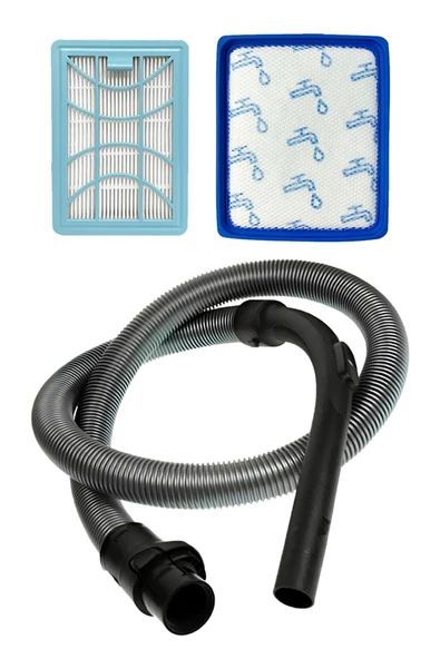 Philips FC 9743 PowerPro Expert Uyumlu Süpürge Hortumu ve Hepa Filtre Seti 3'lü ürün görseli 1