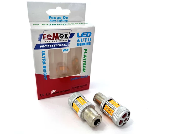 FEMEX Platinum PY21W-1156 BAU15S 150" Decoderli Sinyal Fanlı Led Ampul ürün görseli 1