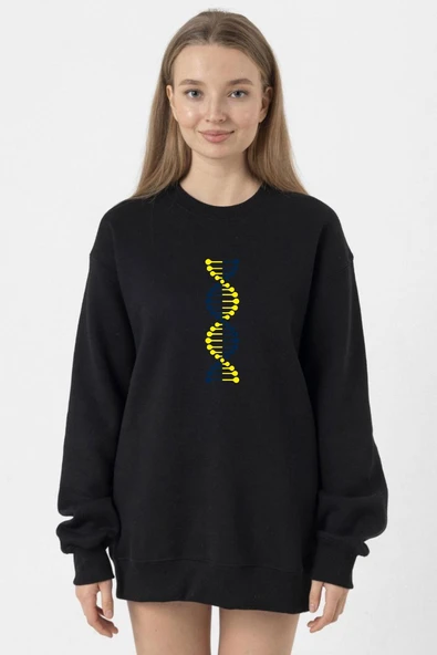 Sarı Lacivert Dna Siyah Kadın 2ip Sweatshirt ürün görseli 1