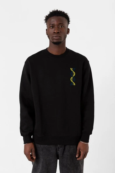 Sarı Lacivert Dna Siyah Erkek 2ip Sweatshirt ürün görseli 1