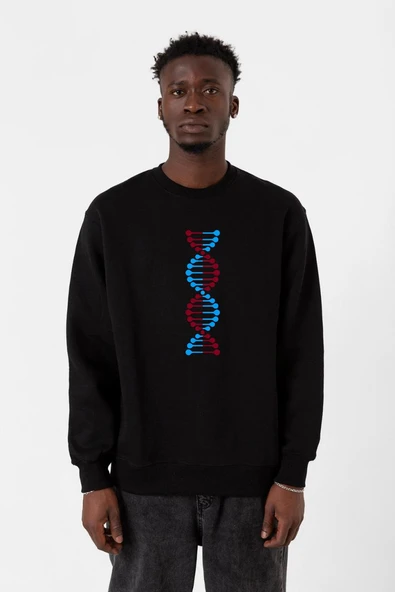 Bordo Mavi Dna Siyah Erkek 2ip Sweatshirt ürün görseli 1