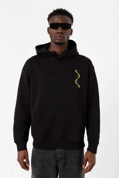 Sarı Lacivert Dna Siyah Erkek 3ip Kapşonlu Sweatshirt ürün görseli 1
