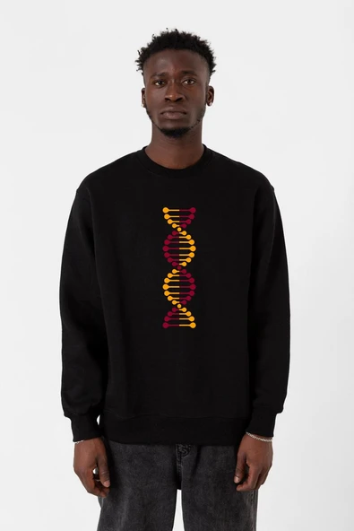 Sarı Kırmızı Dna Siyah Erkek 2ip Sweatshirt ürün görseli 1