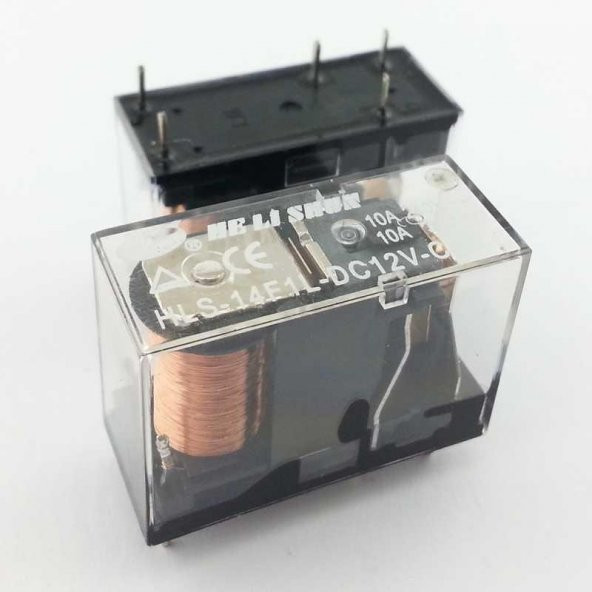 12V 10A Tek Kontak Röle - HLS-14F1L-DC12V-C ürün görseli 1