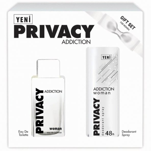 Prıvacy Set Addıctıon Edt 100ml + 150ml Deodorant Kadın Parfüm Seti ürün görseli 1