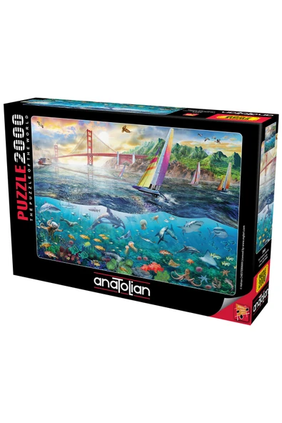 Anatolian 2000 Parçalık Puzzle - San Francisco Köprüsü 3968 ürün görseli 1