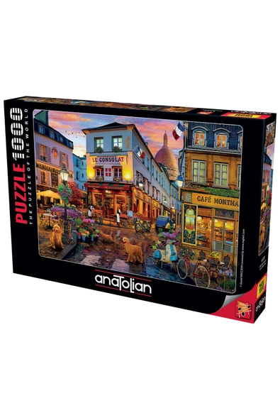Anatolian 1000 Parçalık Puzzle - Cafe Montmartre 1177 ürün görseli 1