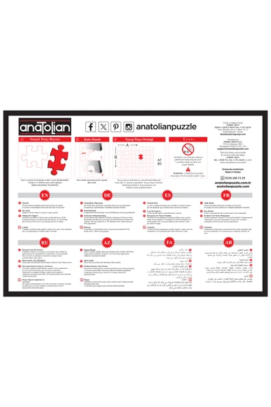 Anatolian 700 Parça XL Puzzle - Cafe Como 2705 - Resim 6