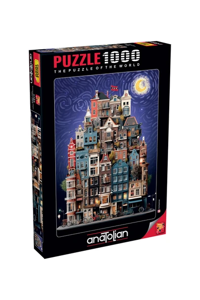 Anatolian 1000 Parçalık Puzzle - Amsterdam Starry Night 1183 ürün görseli 1
