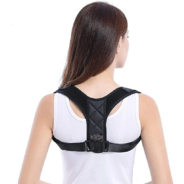 Unisex Standart Beden Dik Duruş Korsesi (Siyah) ürün görseli 1