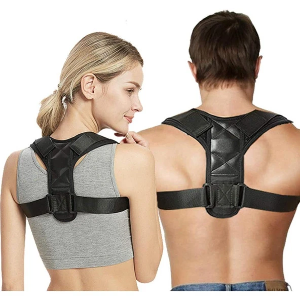 Unisex Standart Beden Dik Duruş Korsesi (Siyah) ürün görseli 1