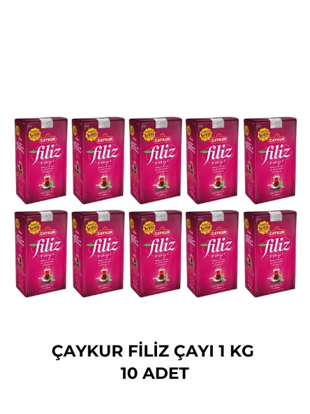 ÇAYKUR FİLİZ ÇAYI 1 KG - 10 ADET ürün görseli 1