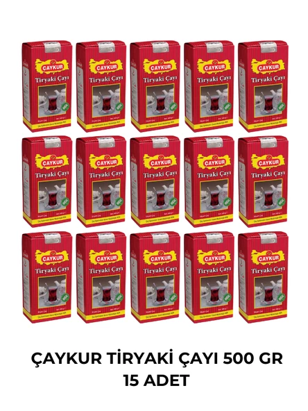 ÇAYKUR TİRYAKİ ÇAYI 500 GR -15 ADET ürün görseli 1