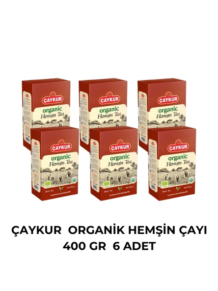ÇAYKUR ORGANİK HEMŞİN ÇAYI 400 GR (KARTON KUTU ) - 6 ADET ürün görseli 1