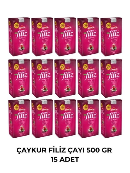 ÇAYKUR FİLİZ ÇAYI 500 GR -15 ADET ürün görseli 1