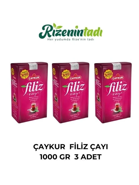 Çaykur FİLİZ ÇAYI 1 KG - 3 ADET ürün görseli 1