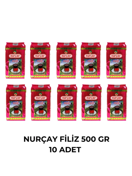 NURÇAY FİLİZ ÇAYI 500 GR - 10 ADET ürün görseli 1