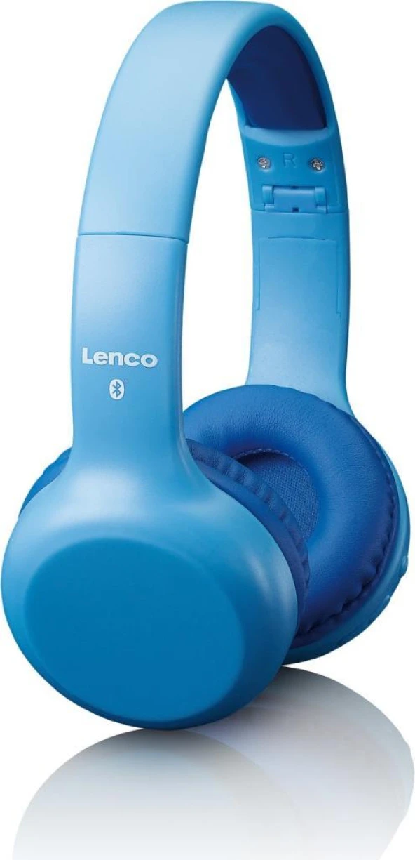 Lenco HPB-110BU Katlanabilir Mikrofonlu Bluetooth Çocuk Kulaklığı Mavi-Sticker Hediyeli ürün görseli 1