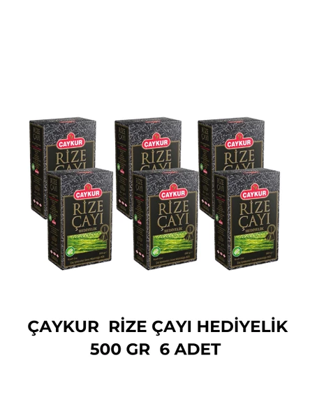 ÇAYKUR RİZE ÇAYI HEDİYELİK 500 GR - 6 ADET ürün görseli 1